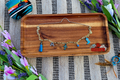 Blue & Gold Rear-View Mirror Charm